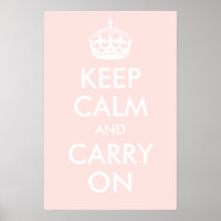 Gardez le calme et continuez sur l'impression rose