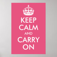 Gardez le calme et continuez sur l'impression rose