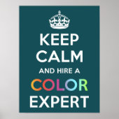 Poster Gardez le calme et embauchez un expert en c (Devant)