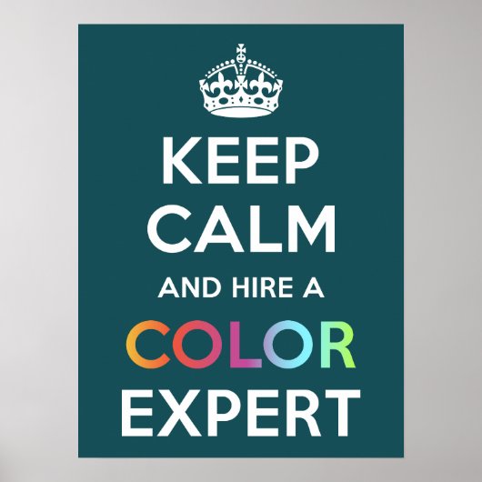 Poster Gardez le calme et embauchez un expert en c (Devant)
