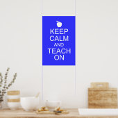 Poster Gardez le calme et enseigner sur l'affiche (Cuisine)
