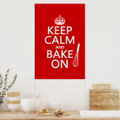 Poster Gardez le calme et faites cuire (Cuisine)