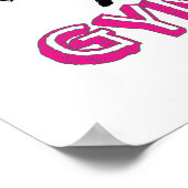 Poster Gardez le calme et faites de la gymnastique (Coin)