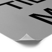 Poster Gardez le calme et faites-le semblant jusqu'à ce q (Coin)