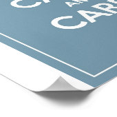 Poster Gardez Le Calme Et Gardez Le Bleu D'Oeuf De Canard (Coin)