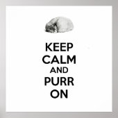 Poster Gardez le calme et la purée sur l'esquisse Sleepin (Devant)