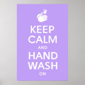 Poster Gardez Le Calme Et Lavez-Vous La Main - Coronaviru (Devant)