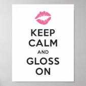 Poster Gardez le calme et le brillant allumés (Devant)