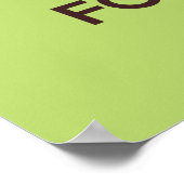 Poster Gardez le calme et le fond sur l'affiche (Coin)