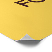 Poster Gardez le calme et le fond sur l'affiche (Coin)