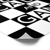 Poster GARDEZ LE CALME ET LE JEU SUR - Échecs (Coin)