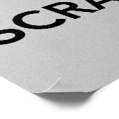 Poster Gardez le calme et le scrapbook sur l'affiche (Coin)