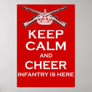 Poster Gardez le calme et l'encouragez…