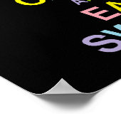 Poster Gardez le calme et mangez des sucreries (Coin)