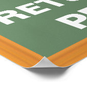 Poster Gardez le calme et retournez mes crayons (Coin)