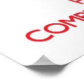 Poster Gardez le calme et serrez dans vos bras un ingénie (Coin)