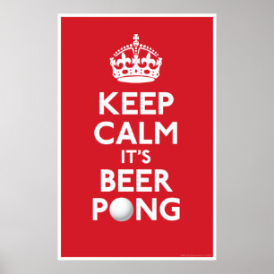Poster Gardez le calme il copie de puanteur de bière
