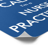 Poster Gardez le calme - Je suis infirmière praticienne (Coin)