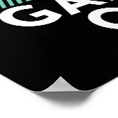Poster Gardez le calme Jeu sur l'affiche pour le Geek de  (Coin)