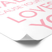 Poster Gardez Le Calme Parce Que Votre Grand Vous Aime (Coin)