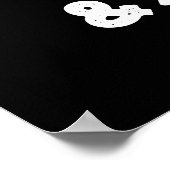 Poster Gardez-Le Court Et Balayer Funny Broom Pun Dark BG (Coin)