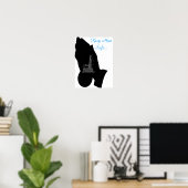 Poster Gardez-Le En Sécurité. (Bureau à domicile)