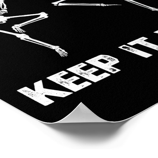 Poster Gardez-Le Étrange Skeleton Dansant (Coin)