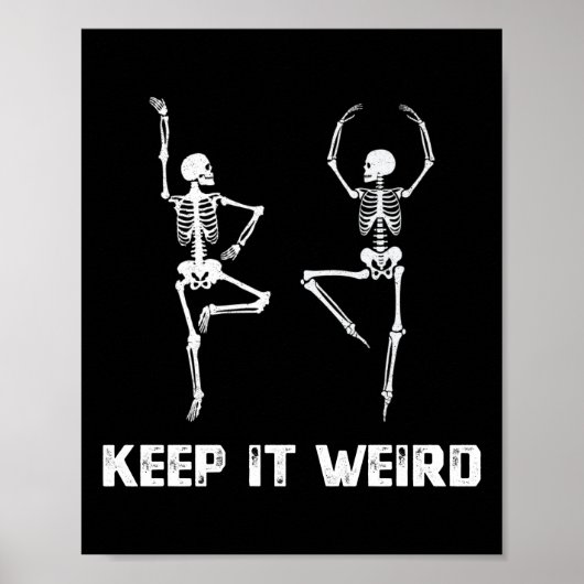 Poster Gardez-Le Étrange Skeleton Dansant (Devant)