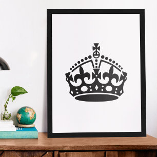 Poster Gardez le Modèle de la couronne calme