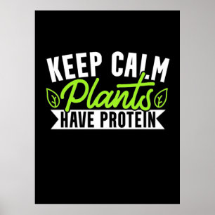 Poster Gardez Le Plante Calme Avec Protéine