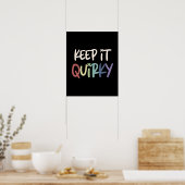 Poster Gardez-Le Quirdique Rester Étrange (Cuisine)