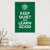 Poster Gardez Le Silence Et Apprenez À Bien Imprimer (Cuisine)