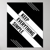 Poster Gardez-le simple (Devant)