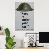 Poster Gardez-le sous votre Casquette, 1944-1945 (Bureau à domicile)