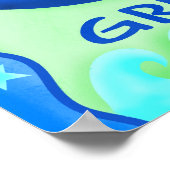 Poster Gardez-le vert Planète Terre Environnement Éco (Coin)