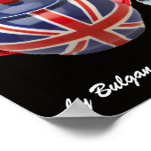 POSTER "GARDEZ SON CALME ET KITTY" ,TARTAN ROUGE, THÉ PAR (Coin)