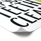 Poster Gardez vos dents propres (Coin)