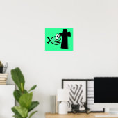 Poster Gardez vos yeux sur la croix (Bureau à domicile)