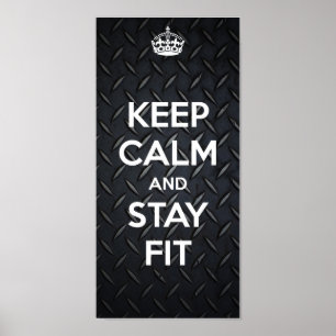 POSTER GARDEZ VOTRE CALME ET RESTEZ EN FORME