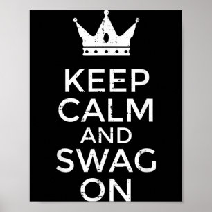 Poster Gardez votre calme et votre style avec citation dr