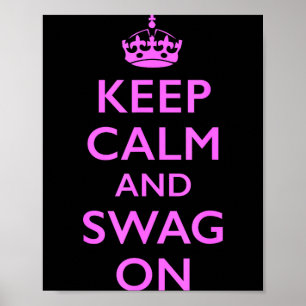 Poster Gardez votre calme et votre style Gardez votre cal