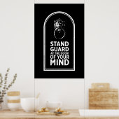 Poster Gardez-Vous À La Porte De Votre Esprit - Citation (Cuisine)