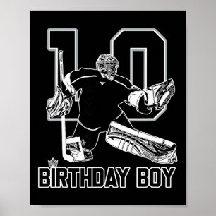 Poster Gardien de but de hockey sur glace n° 10 Joyeux 10
