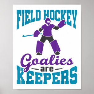 Poster Gardien de hockey sur gazon Pun Gardien de but Les