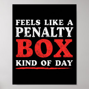 Poster Gardien de hockey sur glace se sent comme une sort