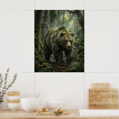 Poster Gardien de la Forêt de l'Ours de mousse (Cuisine)