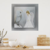 Poster Gardien de soins Ange et Chouette (Cuisine)