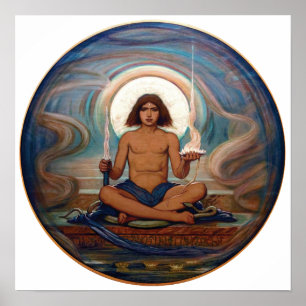 Poster Gardien du seuil par Elihu Vedder