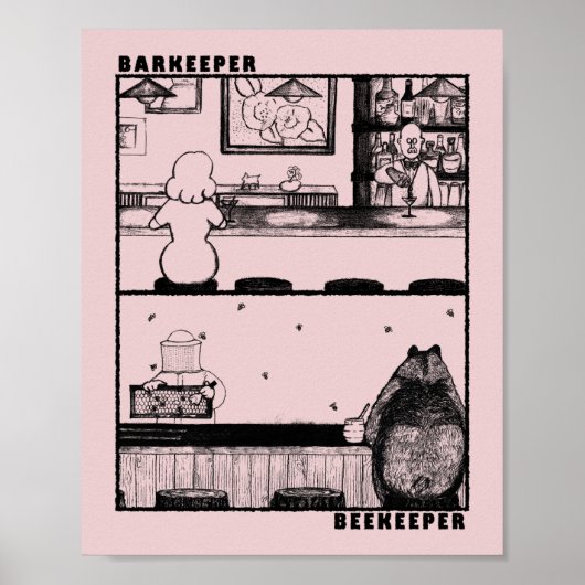 Poster Gardien et apiculteur (Devant)