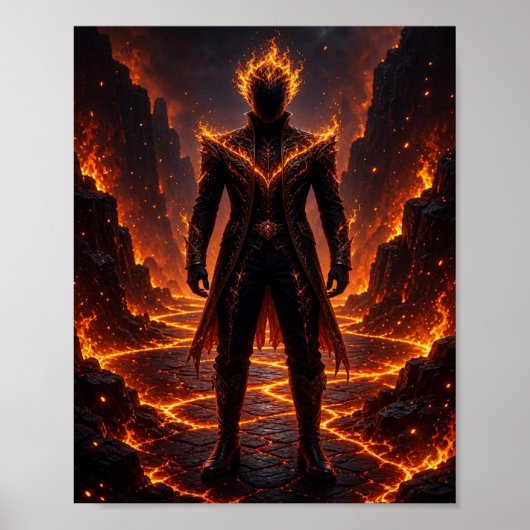 Poster Gardien Inférnal de Feu Fantastique (Devant)